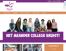 Tablet Screenshot of meandercollege.nl